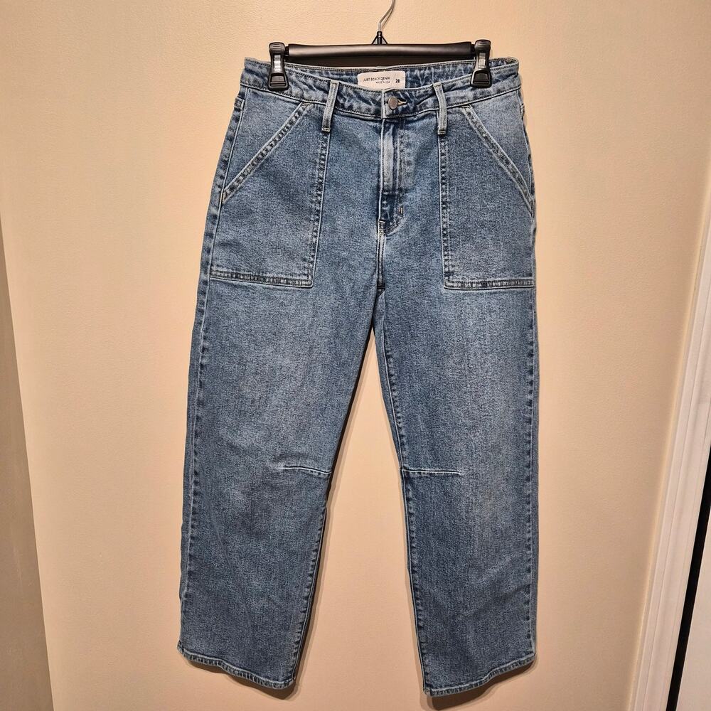 Just Black Denim 28 BP203J The Utility Seamed Barrel Jean